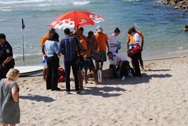 بالصور: من جديد - غرق شاب من القدس على شاطئ ناخوم جولدمان بمدينة يافا 